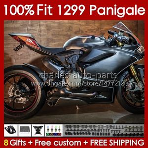 Injection mold Body For DUCATI Panigale 959R 1299R 959S 1299S 2015-2018 Bodywork 140No.128 959 1299 S R 2015 2016 2017 2018 959-1299 15 16 17 18 OEM Fairing matte black
