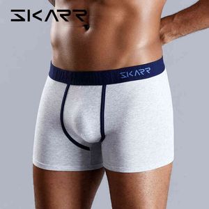 SKARR Intimo uomo Boxer Boxer Uomo Intimo Boxer Pantaloncini Cotone Mutande Uomo Mutandine sexy Under Wear Gay Underware G220419