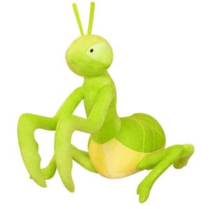 PC CM Simulação Praying Mantis Plushie Toy Kawaii Insect Dolls recheados Pillow da vida real Pillow Animal Creative Presente J220704