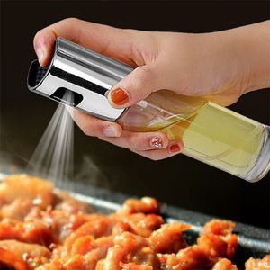 Küche Edelstahl Olivenflasche Pumptopf Auslaufsicherer Grillsprüher Ölspender BBQ Kochgeschirr Werkzeuge 220727