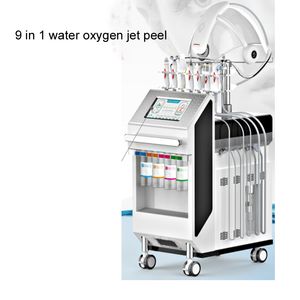 Multi H2O Infusion Hydro Dermabrasion Jet Peel Sprayer + PDT LED Photon Therapy Oxygen Mask + Musik Relax Skincare Spa Machine