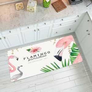 Dywany akwarela roślin tropikalnych liści flamingo mata kuchenna sypialnia salon dywan dekoracji wejściowej podłoga wycieraczka łazienka dywan
