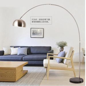 Golvlampor hårdvara silver lampa fiske design rotertabel ljus vardagsrum kreativt led dimning liten storlek 5-7w