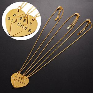 Anhänger Halsketten Trendy 3 Teile/satz Bitches Broken Heart Stitching Halskette Für Freunde Und Gute Freundinnen Sets Von Ketten GiftPendant