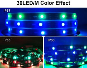 LED Pixel Strip WS2818 DC12V 5050 SMD 60 LEDS/M استئناف نقطة كسر IC الخارجية للإضاءة الزخرفية