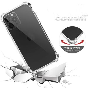 Yumuşak TPU Şeffaf Temizle Telefon Kılıfı Kapak Koruyun Darbeye Kılıflar iphone 13 11 12 Pro Max 7 8 x XS Note10 S10