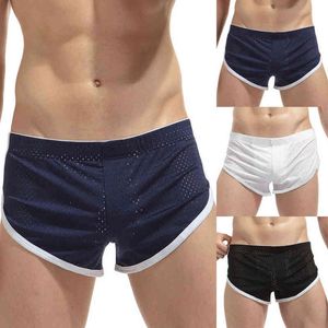 Pugili sexy cortometraggi da uomo pugili freccia freccia mesh sport biancheria intima mutandine di fitness casual marchio marchio mutande dimensioni m-xxl g220419