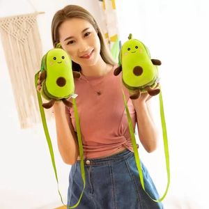 Avocado Plush Soft Stuffed Fruits Cartoon Toys mulit style Shoulder Bag Coin Purse toys gifts for adults girls and kids