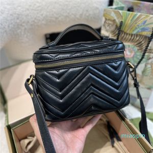 Fashion Womens Handbag Small Tote Bags Luxury Famous Marmont Shoulder Bag Crossbody Wallet 2022Newest Ladies Hand Cosmetic Bag Make Up Organ