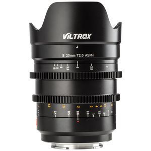 Viltrox S 20mm T2.0 ASPH Full-frame manual focus prime lenses for L Mount with large aperture