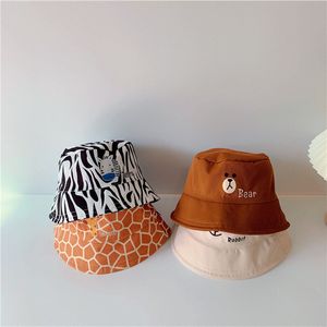 Детские шляпы милые мультипликационные припечатки животных мальчики для мальчиков для девочек весна осень открытая модная кепки тени