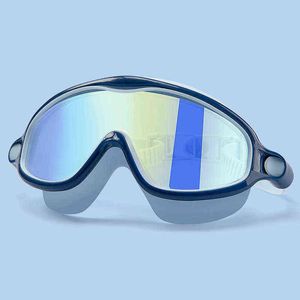 Neue einstellbare Schwimmbrille Anti-Fog UV-Schutz Kinder wasserdichte Silikon verspiegelte Schwimmbrille für 3-14 Jahre Kinder G220422