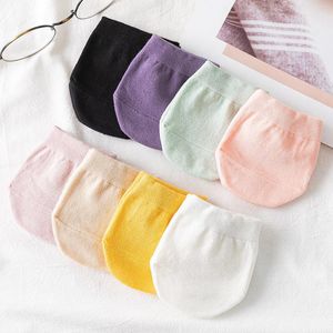 Calzini Calzetteria Paia Di Invisibili Barca Femminile Estate Silicone Antiscivolo Cotone Traspirante Tacchi Alti Sottili Mezze Pantofole CalziniCalzini