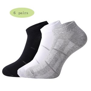 Calzini sportivi Paia Uomo Cotone Sottili Traspiranti Calzini corti Uomo Running Walking Active Wear Caviglia Nero Bianco Grigio ColoreSport