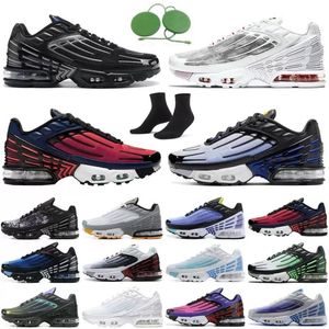 Top Tn Plus 3 III Tuned Herren Sportschuhe Laser Blue White Aquamarin Obsidian Hyper Violet Deep Parachute Ghost Green Triple Black Trainer Designer Sneakers 39-45