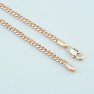 Chains Slim 3mm 585 Gold Jewelry Women Mens Curb Necklace Long 45cm 50cm 55cm 60cm Link ChainsChains