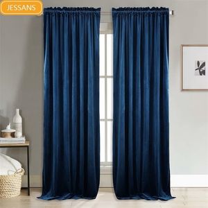 Cortinas de blecaute de veludo sólido