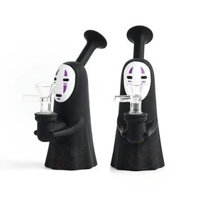 No Face Man Shisha 6,2 Zoll Faceless Dab Rigs Wasserpfeife Bong Rauchzubehör Bohrinsel mit 14mm Glasschale auf Lager