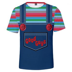 Herren T-Shirts Chucky 3D gedrucktes Cosplay T-Shirt Print Kurzarmshirt