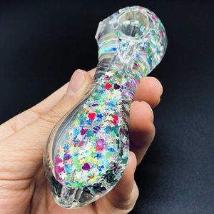 Freezable Glitter Pipe som kyler dina röktillbehör ger hållbarhet bekvämt att bära