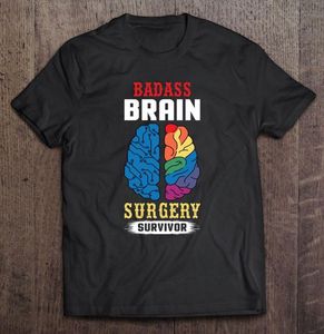 T-shirt da uomo Badass Brain Survivor Design - Recupero Regalo Tumor Pullover Oversize T-Shirt Camicetta Grunge T Shirt Top Anime Vestire