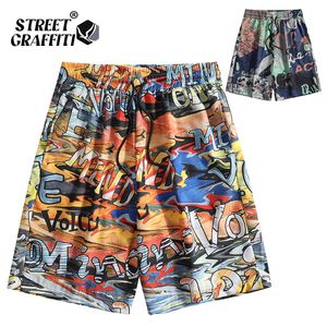 S.T.G 2022 Men's Casual Print Summer Beach Shorts Infällbar högkvalitativ fisk Sträckt badadkläder Löst män kläder 0613