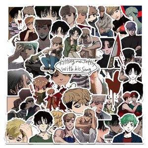 50 Stück BL Anime Killing Stalking Aufkleber Boy Love Graffiti Aufkleber für DIY Gepäck Laptop Fahrrad Aufkleber