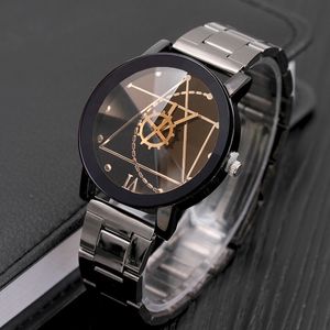 GOFULY novos relógios de luxo moda moda aço inoxidável homem quartzo analógico wristwatch orologio uomo drop ship