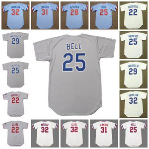 Texas Vintage Baseball Jersey 22 Steve Buechele 1988 Will Clark 1996 25 Buddy Bell 1981 Palmeiro Blyleven Incaviglia Ferguson 1974 Clyde Matlack Hamilton 1980 -talet