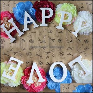 Other Event Party Supplies Festive Home Garden A-Z Wooden Wood Letters Alphabet Word Standing Wedding Decor Drop Delivery 2021 Vikqx