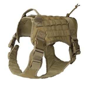 K9 Tactical Training Dog Apparel Vest Harness Militare regolabile Molle Nylon Large Dog Patrol Equipment