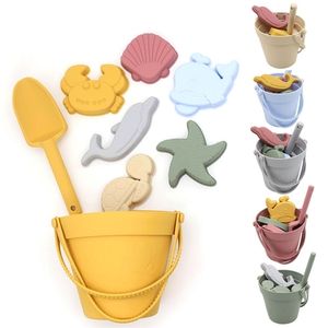 Children Summer with Cute Animal Model Ins Seaside Beach s Rubber Sand Mold Tools Sets Baby Bath Kids Swim Toy 220705