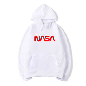 Giacca con cappuccio in peluche unisex alla moda della Nasa