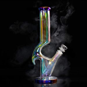 Wholesale water rainbow for sale - Group buy Rainbow hookahs Smoking Glass Pipe Bubbler Unique Water Bongs Beaker Dab Rig Downstem Perc With mm Bowl cm Height
