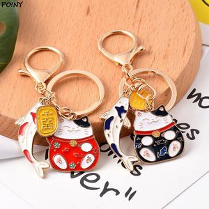 Wholesale fortune lucky for sale - Group buy Keychains Japan Anime Lucky Cat Fortune Keychain Key Chain Car For Women Bag Pendent