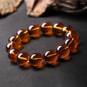 Beaded Strands Natural Baltic Amber Elastic Bracelet Men Women 108 Bead Mala Amulet Bracelets Sweater Chain Honey Wax Beads Bangles Kent22