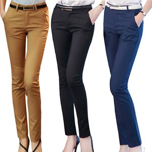 Frauen Bleistifthose Herbst Herbst High Taille Ladies Office Hosen lässig weibliche Slim Bodycon Elastic Pantalones Mujer 220725