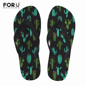 forudesigns Women Slippers Personality Cactus Slippers Prints Female Slip On Bathroom Flipflops Lady Soft Rubber Sandals Zapatillas Mujer Buy Shoes On e53g#
