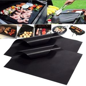 Barbekü Izgara Mat Dayanıklı yapışmaz barbekü paspaslar 40x33cm pişirme sayfaları mikrodalga fırın açık barbekü pişirme alet aksesuarları