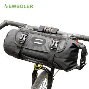 10L Bicycle Bag Big Capacity Waterproof Front Tube Bags Cycling Bag MTB Handlebar Bag Front Frame Trunk Pannier Mountain Bike Acce254J