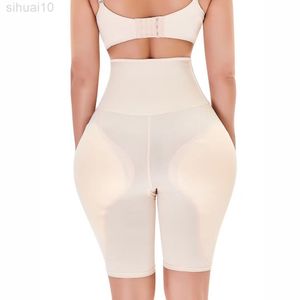 Sahte Butters Kadın Kıç Butt Lifter Shapewear İnce Yüksek Bel Karın Kontrol Panties Vücut iç çamaşırı Kalça Kalça Şey Melek Pad Modelleme Pantolon L220802