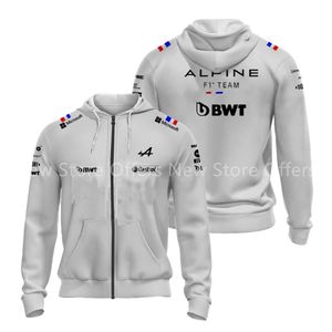 Формула куртки F1 Альпийская команда синяя толстота