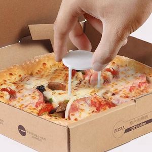 Pizza Box tripod stand stool disposable plastic rack packing 1000 pcs tripod display tray round White PP pizzeria Saver Stack for Food Take Out Service