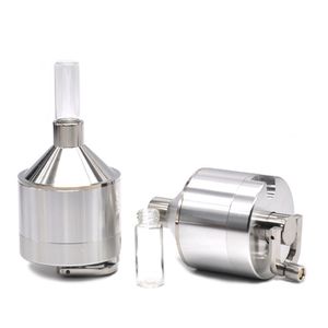 Newest Mill Tobacco Grinder Smoking Metal Spice Press Crusher 44mm 56mm For Vaporizer Herb Crushers Hand Muller Hand Crank