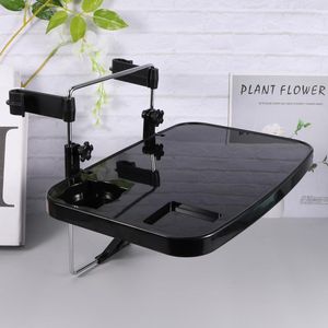 Drink Holder 1Pc Portable Car Seat Steering Wheel Laptop Notebook Tray Table Foldable Desk Computer Stand Food RackDrink