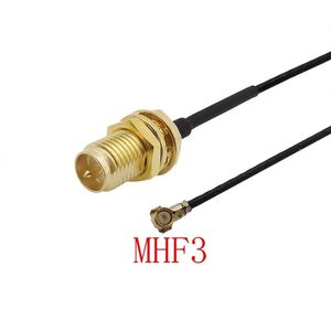 Outros acessórios de iluminação 1pcs rp sma fêmea fêmea para ipx ipex u.fl mhf3 0,81mm rf jumper jumper para pci wifi antena sem fio ro