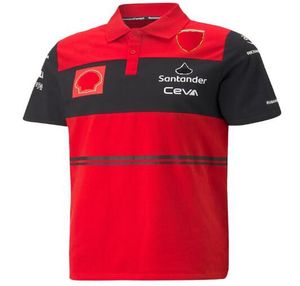 F1 Fórmula 1 Camisa Polo 2022 Nova Equipe Camiseta de lapela Mesmo personalizado