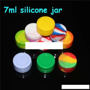 Contenitore in silicone Vaso Cera concentrata Contenitori in cera Vasi in silicone per cera Vaso in silicone Dab Colore non solido per bong in silicone