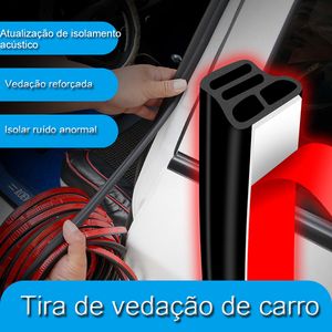 Auto Door Rubber Seal Strip Double Layer L-type Sealing Adhesive Stickers Noise Insulation Weatherstrip Car Interior Accessories
