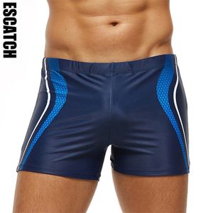 Escatch Man Summer Swimsuit EY-013 Seksowne Maillot de Bain męskie pnie pływania z podkładką szybkie suchy kąpielowe 220505